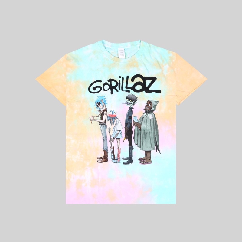 TS GORILLAZ - GROUP TIE DYE ( ROCK MERCH )