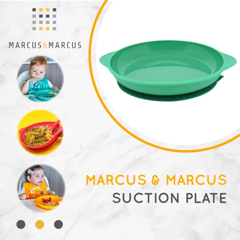 MARCUS &amp; MARCUS SILICONE SUCTION PLATE - peralatan makan mpasi piring