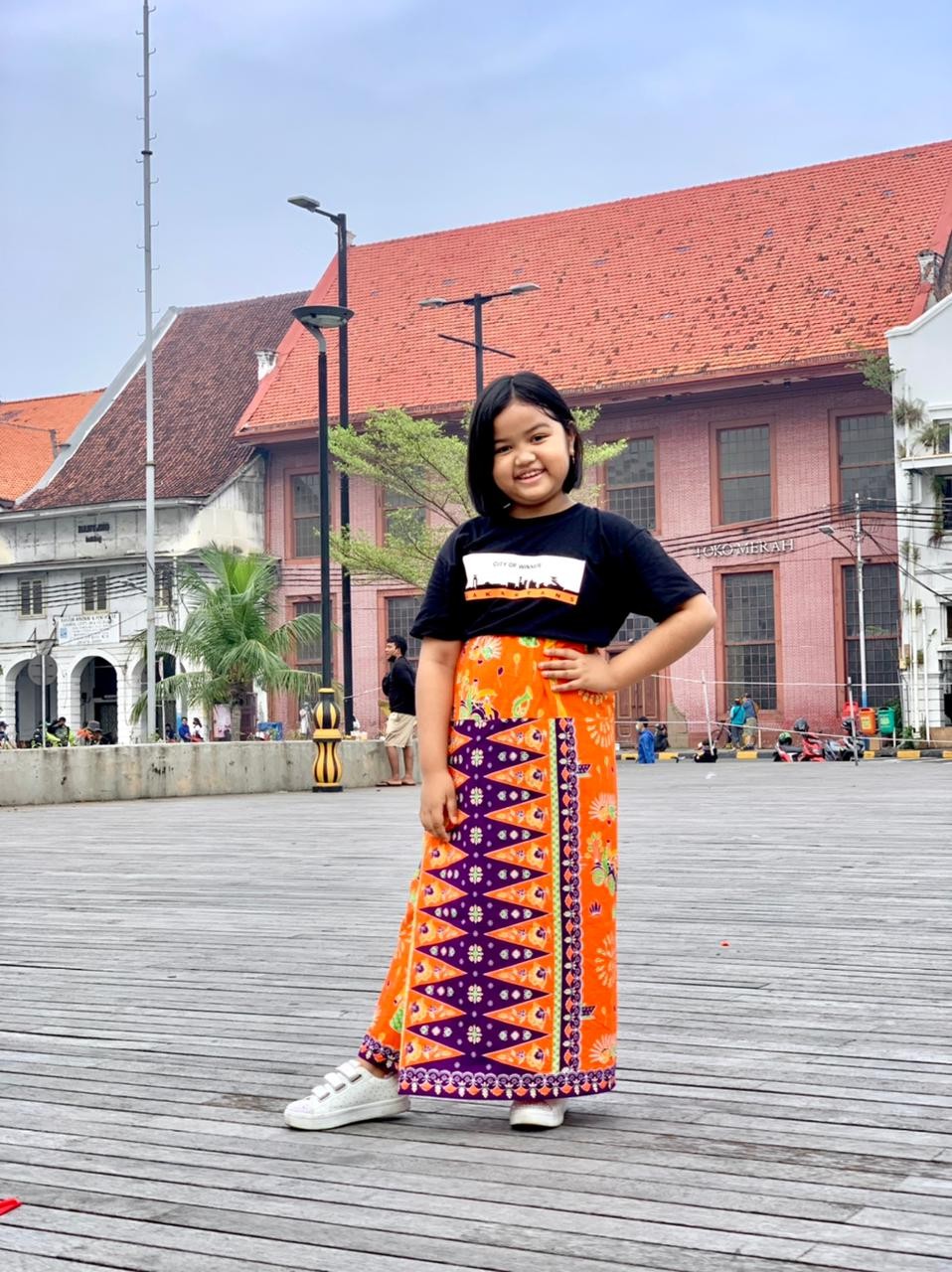 Istimewa!> Rok Duyung Batik Anak Ra01 Bawahan Panjang Motif Ondel-ondel Betawi Jakarta .. Aman!!