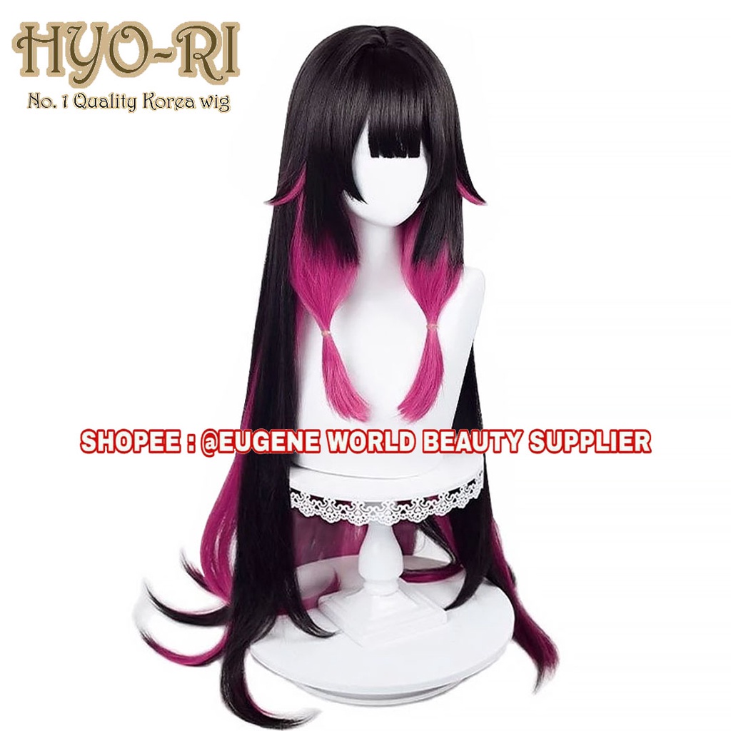 READY STOCK - WIG COLUMBINA WIG COSPLAY GAME GENSHIN IMPACT WIG CEWE CEWEK WANITA PANJANG LURUS TEBA