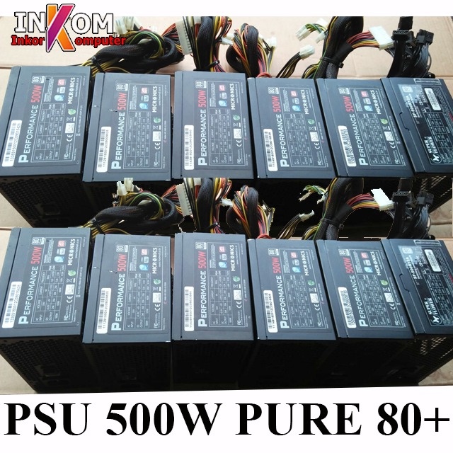 Power Supply PC  PSU KOMPUTER  500Watt  Pure 80+ 80 Plus  MICRONICS