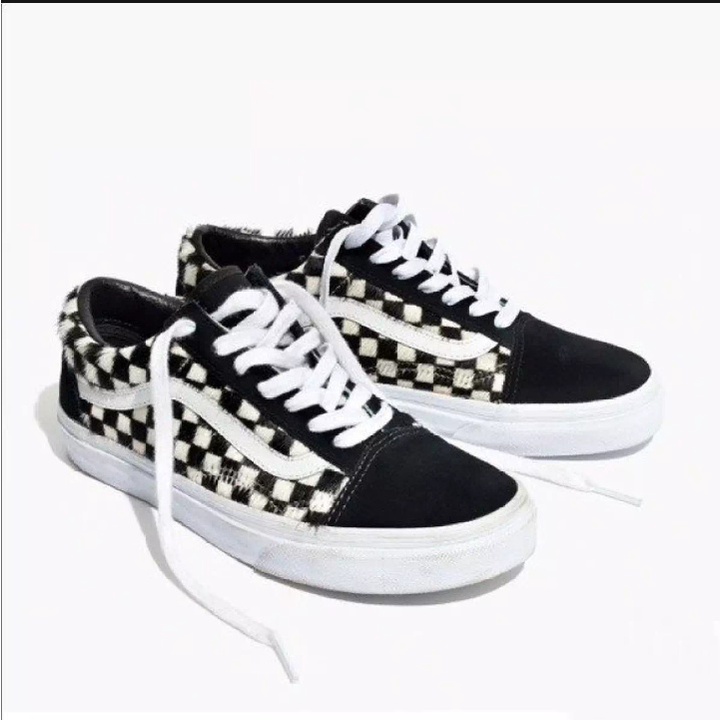 SEPATU SNEAKERS OLD SKOOL MOTIP KOTAK/ SEPATU SNEAKERS UNTUK PRIA DAN WANITA