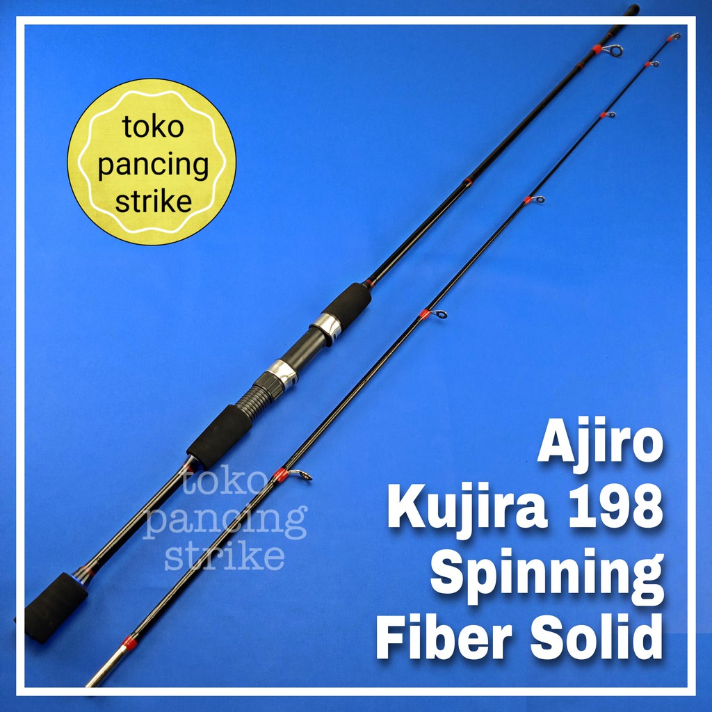 joran spinning fiber solid ajiro kujira 198 cm grosir