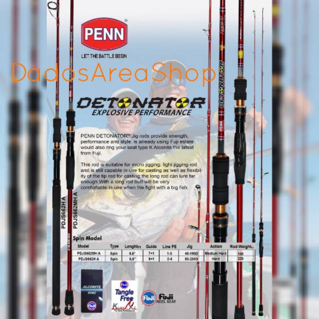 Joran PENN DETONATOR Jigging Spinning