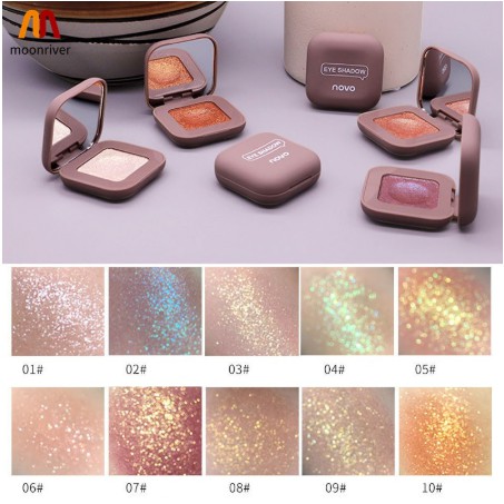 Palet Eyeshadow NOVO Warna Monokrom Terpolarisasi