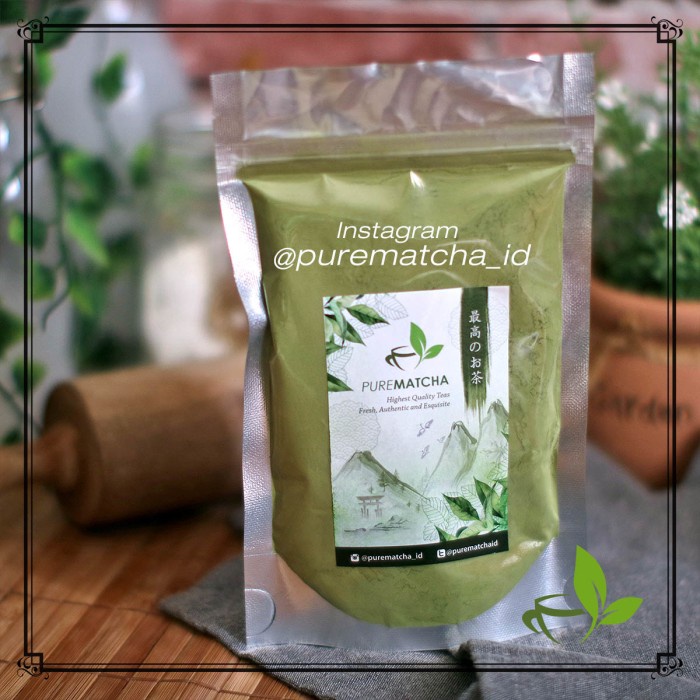

(BISA COD) Greentea Matcha / Green tea Powder Bubuk 100% Pure 100 gram