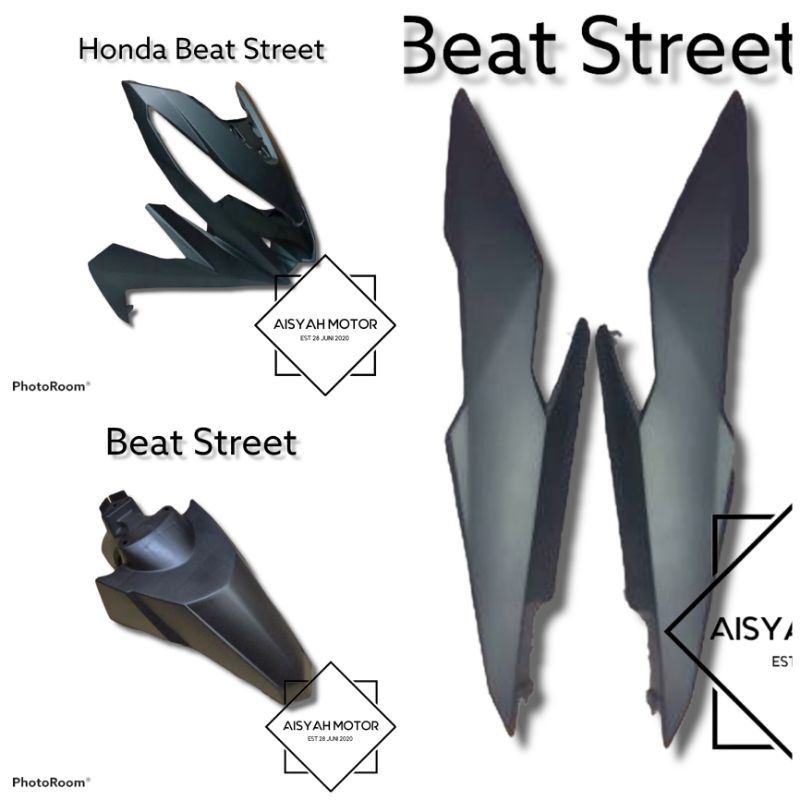 Bodi Halus Honda Beat Street Warna Hitam Doff Tahun 2017