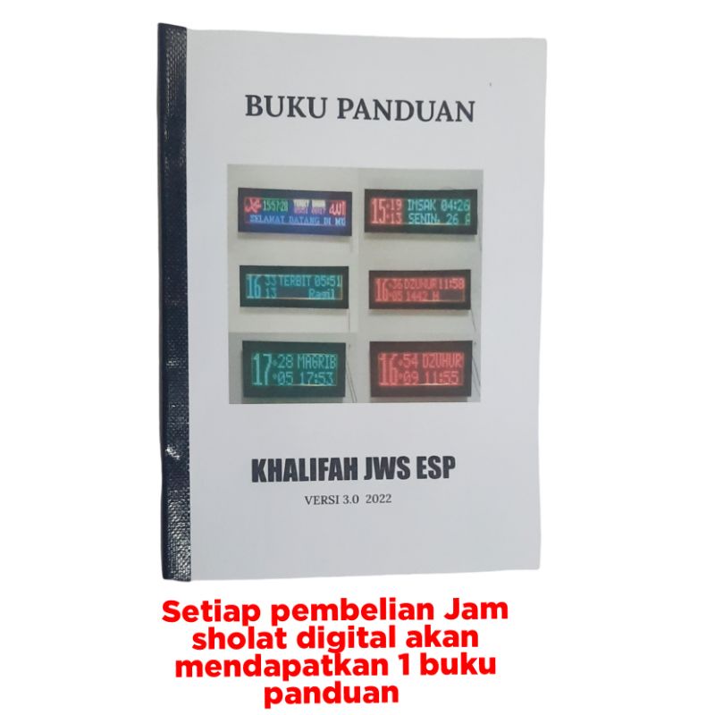 Jam Jadwal Sholat Abadi Full Color P10 Rgb Uk 100 X 20 Cm Siap Pasang Jam Digital Jadwal Sholat