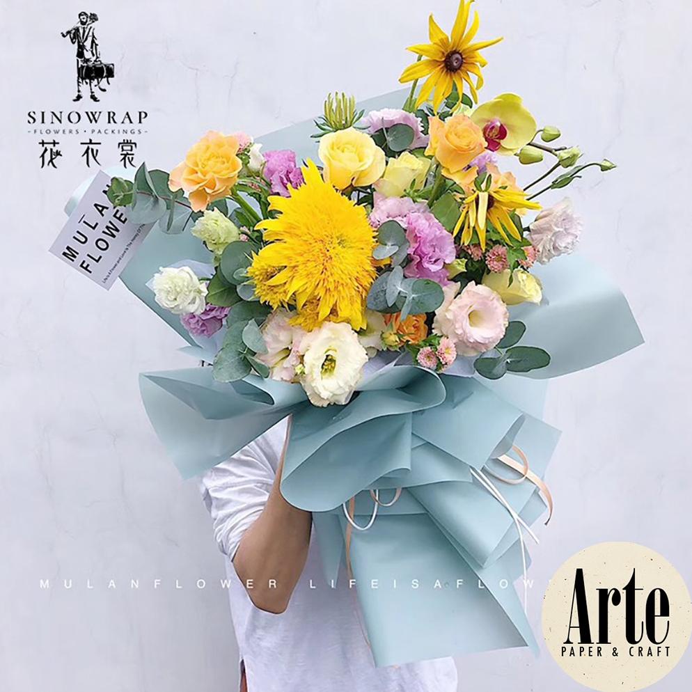 

20 Lembar Cellophane Solid Matte Kertas Buket Korea Bunga Flower Wrapping Bouquet Paper Kado Murah Arte Grosir Jakarta P.Hx-001