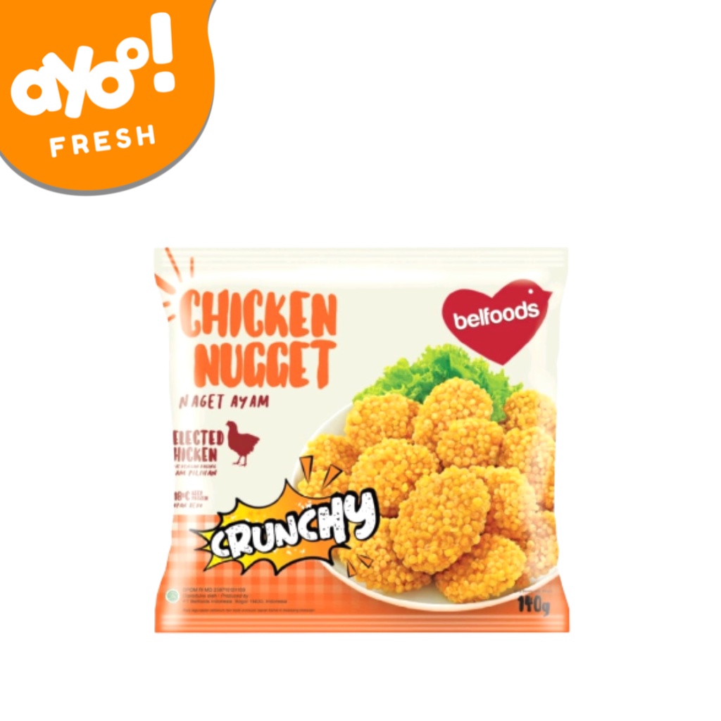 Jual Belfoods Favorite Chicken Nugget Crunchy 140 G Pack | Shopee Indonesia