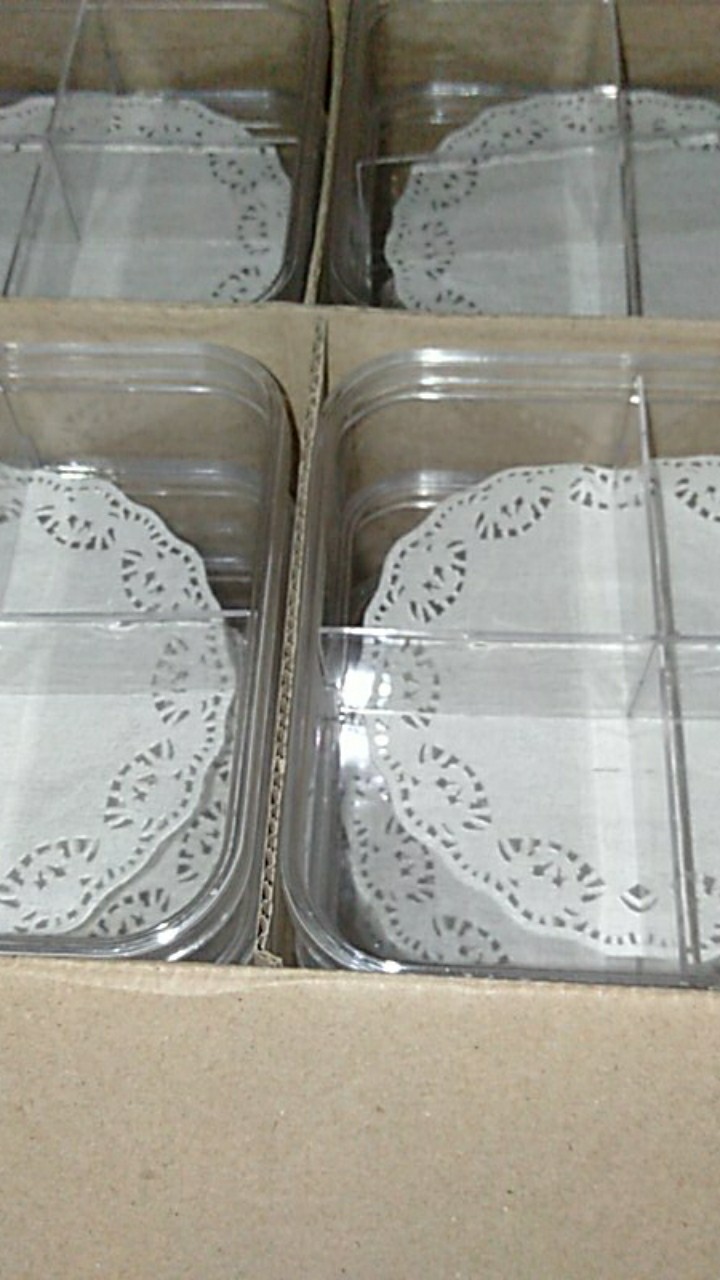 Toples Kue Kering Sekat 4 Nuai Sn 818/toples Lebaran