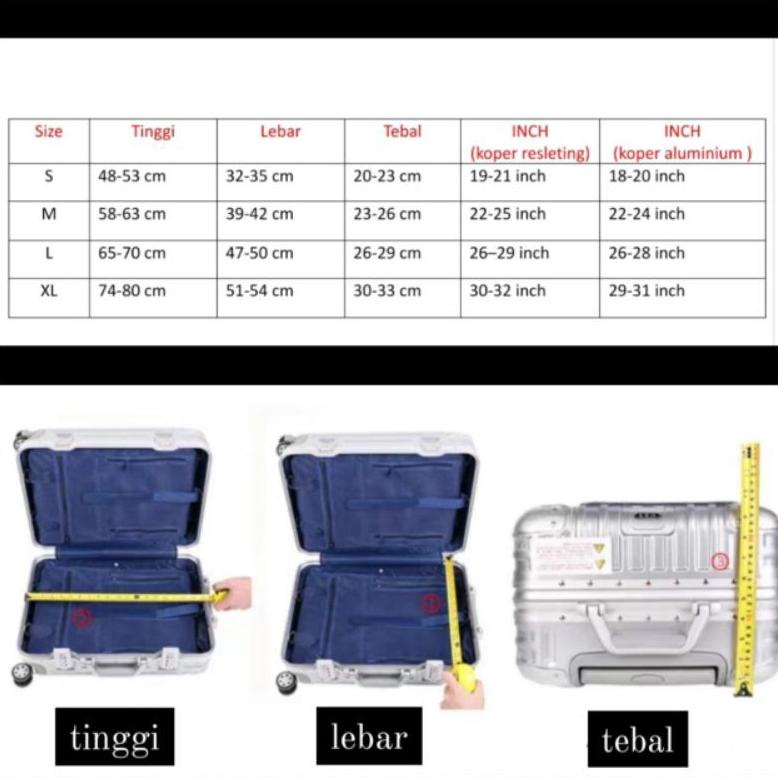 Sarung Koper Cover Koper Elastis Polos