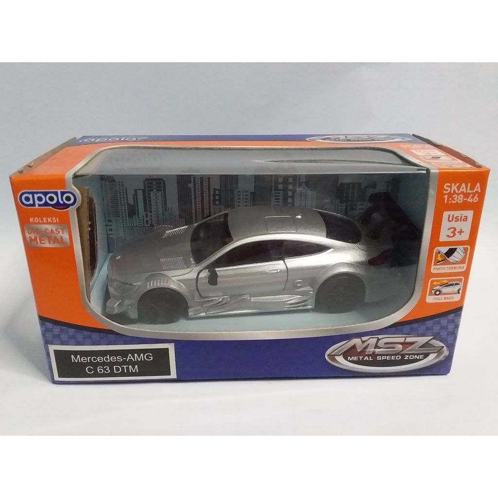 Diecast APOLO MSZ Mercedes AMG C 63 DTM C63 Koleksi Mainan Anak