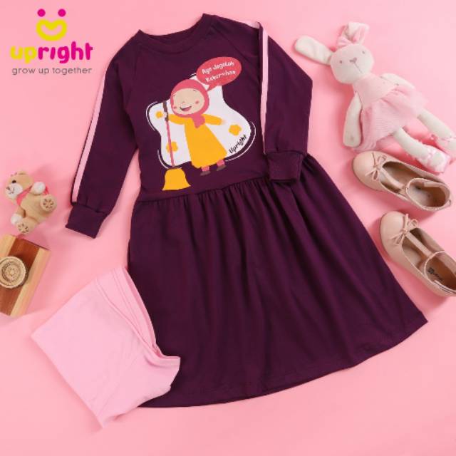 set gamis upright anak anak