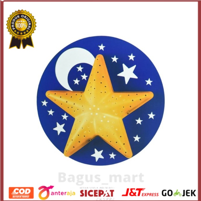 Eglare Starry Lampu Langit-langit E14 - Biru/lampu plafon/lampu kamar anak