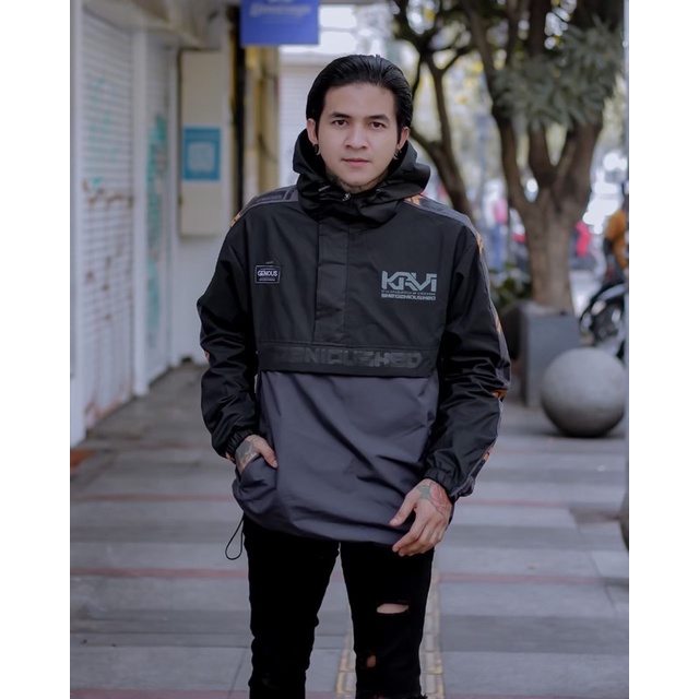 Terlaris Jaket Cougle Genious Jaket Parasut Pria Jaket Waterpoof Jaket Windbreakers Jaket Distro