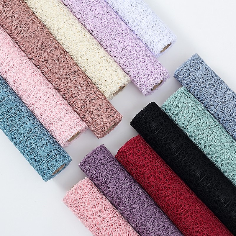 

SALE1 Roll/ [50 x 450 CM] Kertas wrapping Bunga buket florist Flower Mesh Korean Jaring Besar / Polynet FW-EA