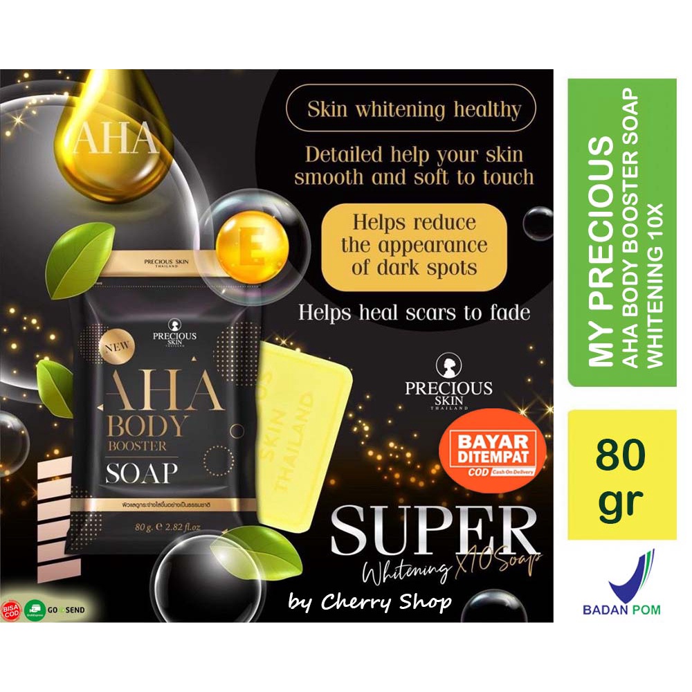 [WHITENING BOOSTER 10X] [80GR] [BPOM] MY PRECIOUS SKIN MIMI WHITE AHA BODY BOOSTER SOAP 80 GR | SABU