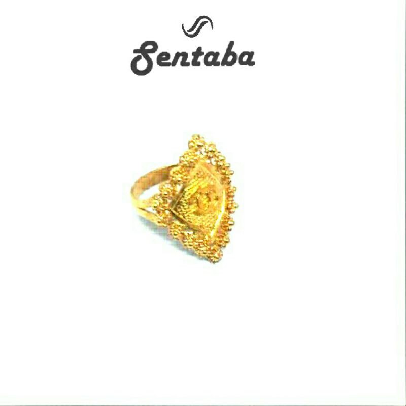 Cincin Perak Murni 999 lapis emas