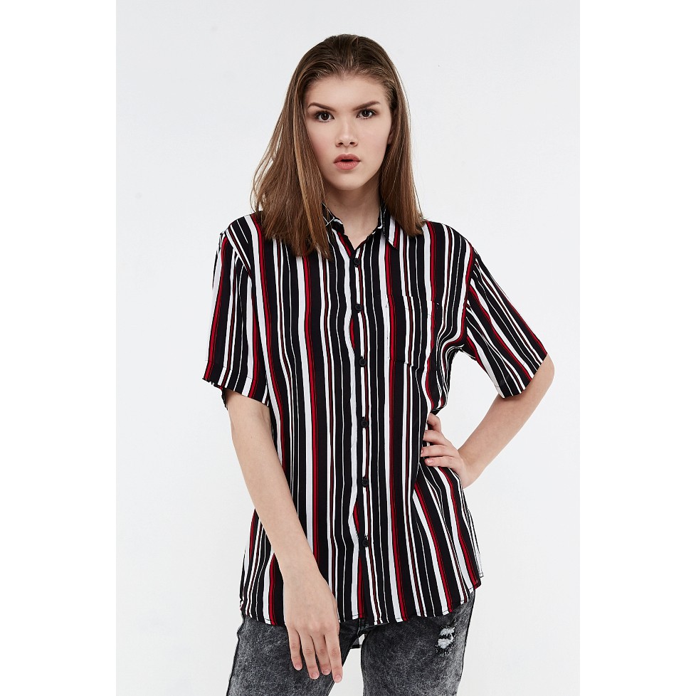 

Erigo Short Shirt Earl Stripe Black