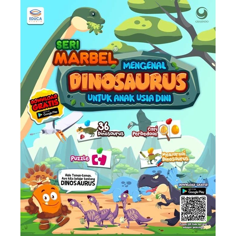 Seri Marbel Mengenal Dinosaurus oleh Tim Eduka Studio