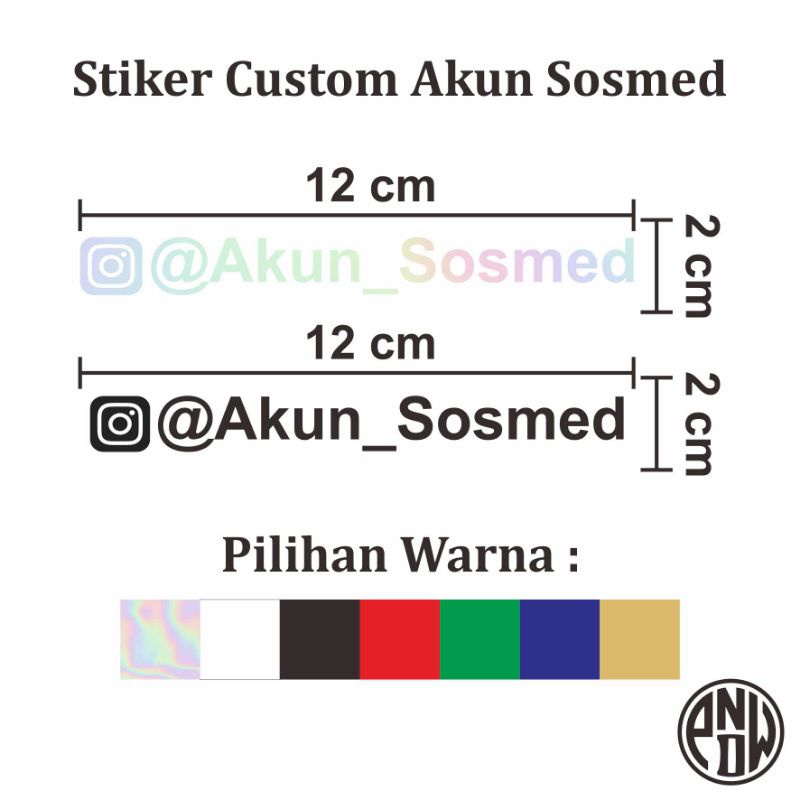

stiker hologram/stiker akun sosmed/stiker cutting/stiker nama