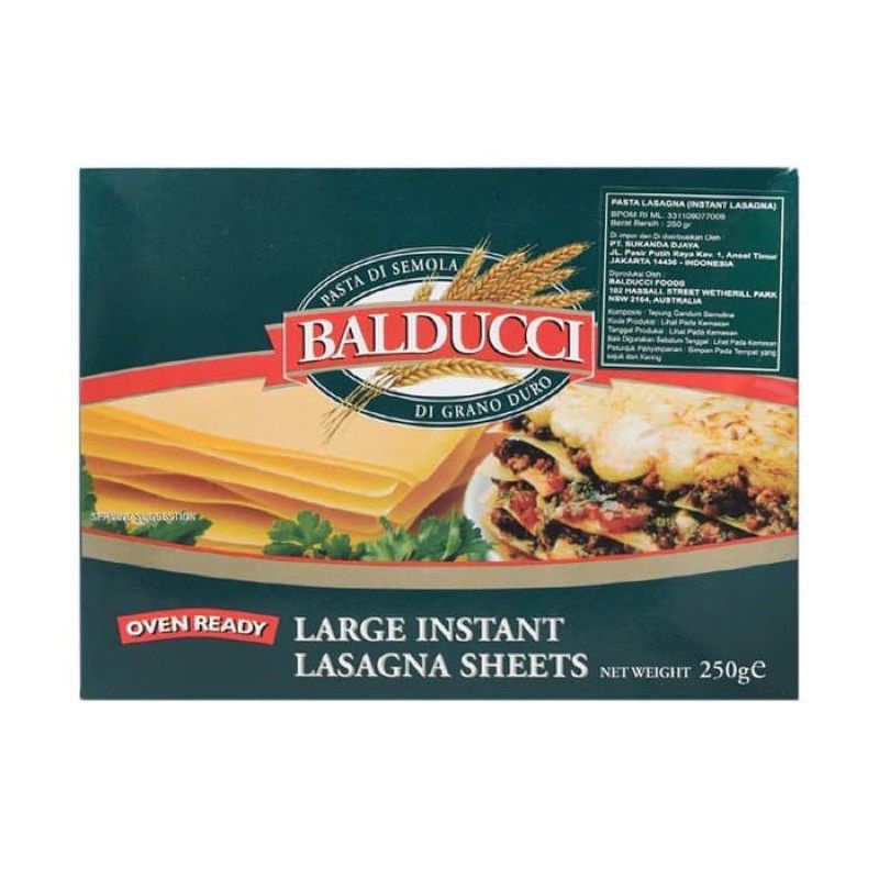 San Remo Balducci Instant Lasagna Sheets 250gr 250 gt