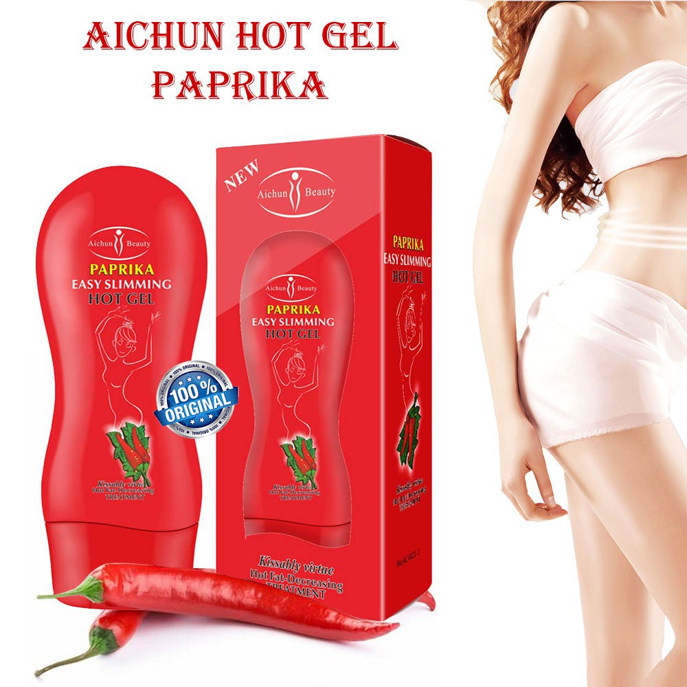 [ORI] AICHUN MERAH VARIAN PAPRIKA SLIMMING GEL PELANGSING CEPAT DAN AMPUH DALAM SEMINGGU BAKAR LEMAK Terbukti Original karena sudah dilengkapi Barcode