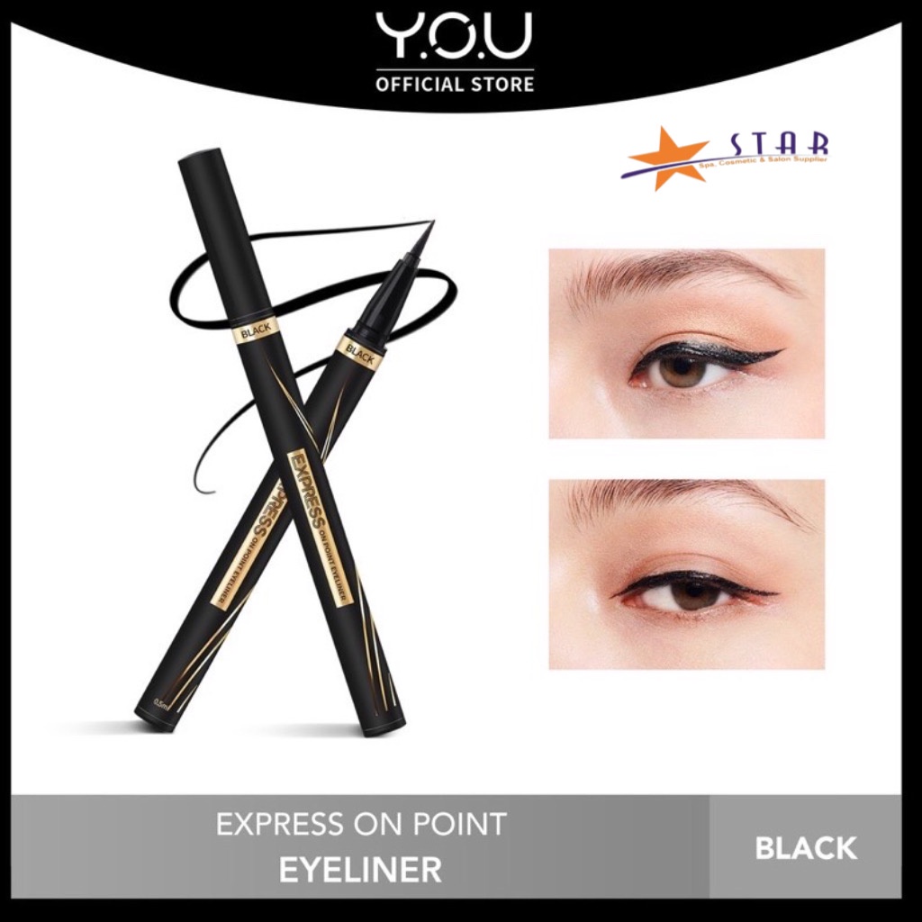 YOU Express On Point Eyeliner / Eyeliner you / you eyeliner / Eyeliner hitam / Eyeliner waterproft