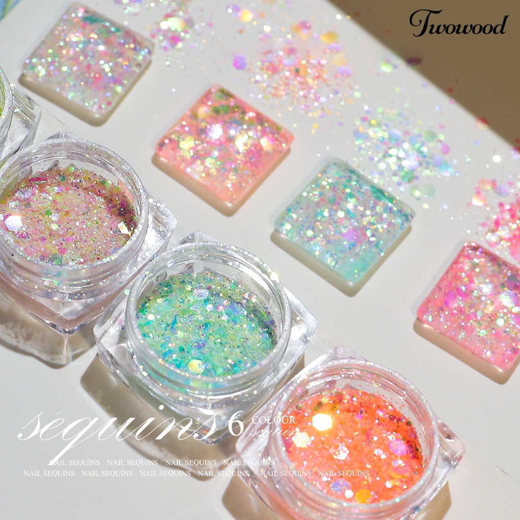 Bubuk Glitter Sequins Untuk Dekorasi Nail Art