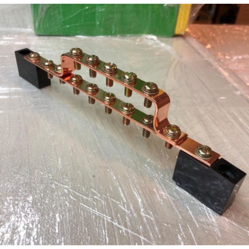 Busbar Grounding Bar Plat TembagaTerminal Nol Arde Grounding Panel