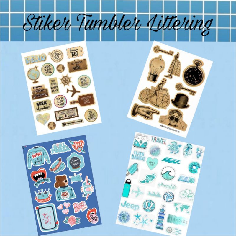 

Stiker Tumbler Asthetic /Stiker Littering Jouranal,Diary, Case Hp, Laptop, Hanbook,