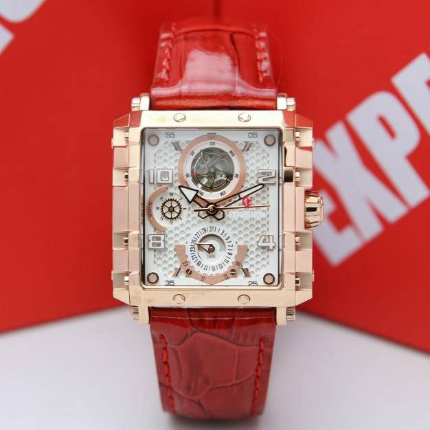 New  Jam Tangan Couple Expedition E6757 Ori Red Mikayla.Outlet