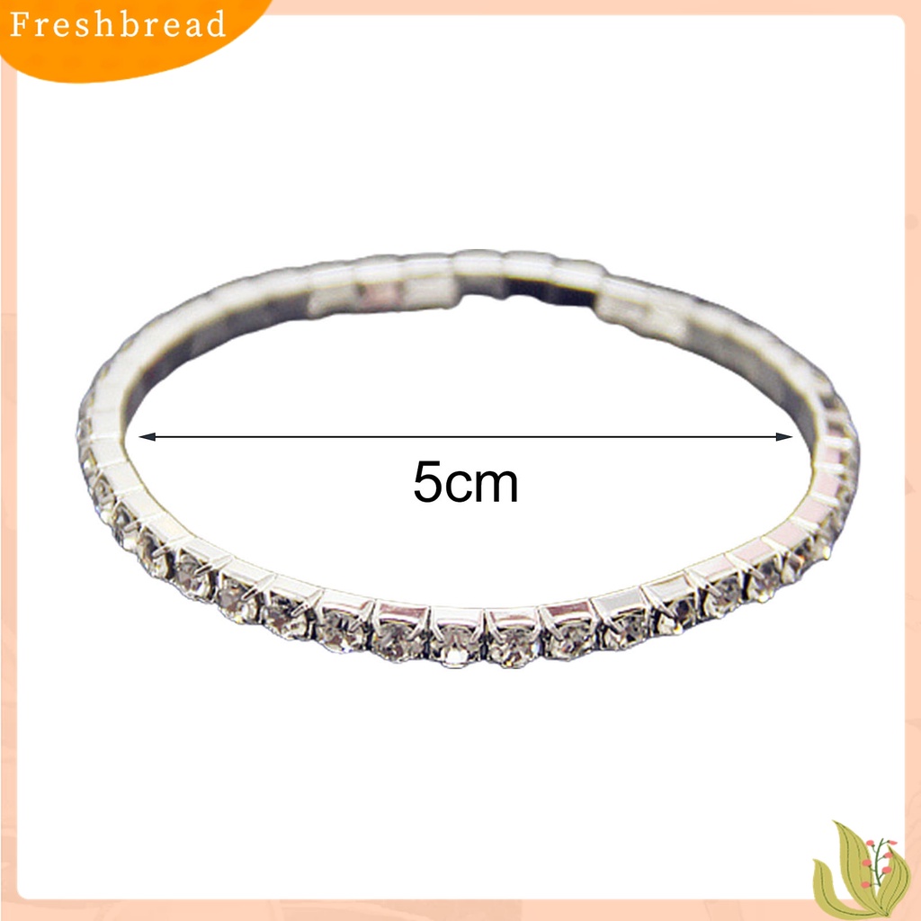 |Frebre Frebre| Gelang Tangan Berlian Imitasi Stretch Multi Baris Untuk Pengantin Wanita