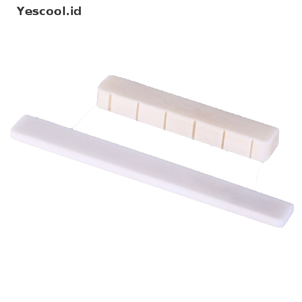 Saddle Nut Bridge Gitar Klasik 6 Senar Warna Putih