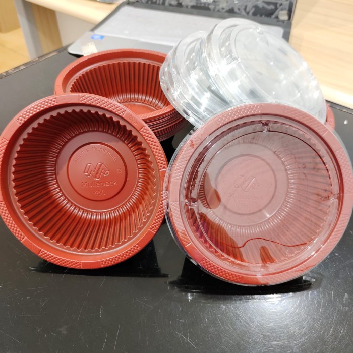 misi- Plastik Mangkok Bento 450ml +Tutup @25pcs / Mika Bento Rice Bowl Ramen