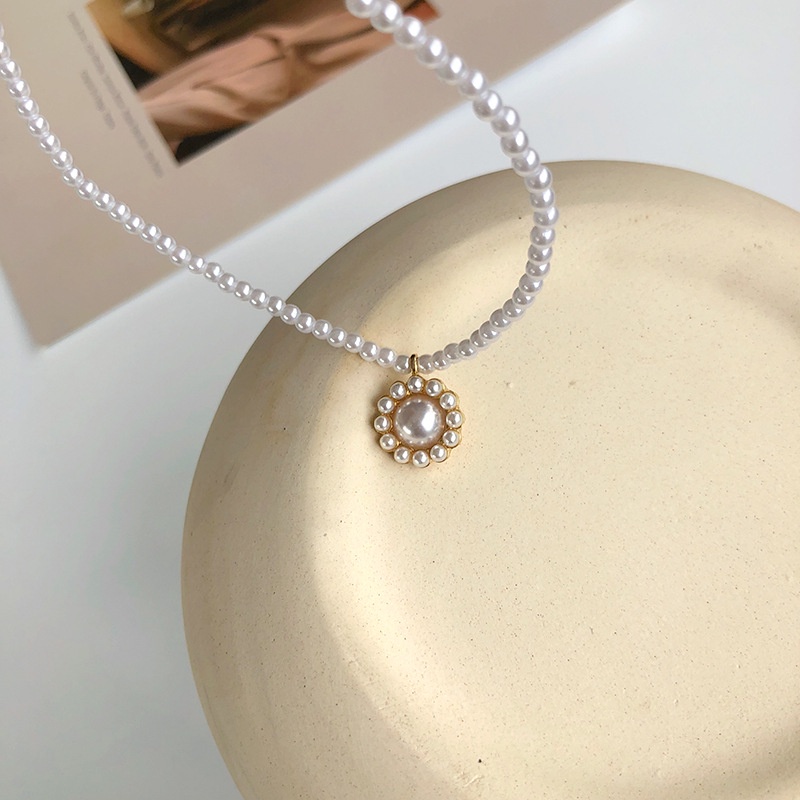 Korean Fashion Simple Pearl Ladies Clavicle Chain Necklace For Girlfriend The Best Factory Wholesale In Stock