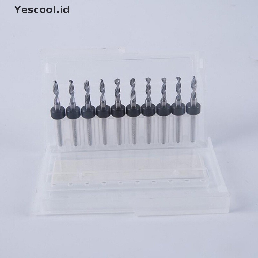 10 Pcs / Set Bor Bits Mini Micro Cnc Carbide Pcb Circuit