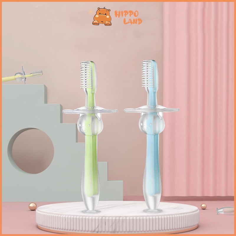 HIPPO LAND Sikat Gigi Bayi Silicon - Finger Tooth Brush - Pembersih Mulut Bayi 58