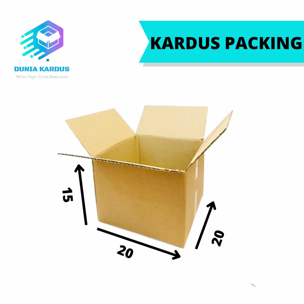 

Kardus Packing 20x20x15 - Karton Box Dus Kotak Packaging Madu Vitamin Polos Murah Baru