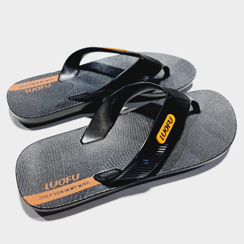 sandal jepit pria sendal jepit luofu cowok karet import F1154A8