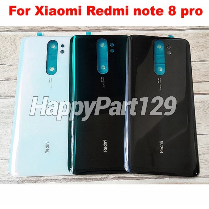 Tutup Belakang Backcover Backdoor Casing Glass Xiaomi Redmi Note 8 Pro Original