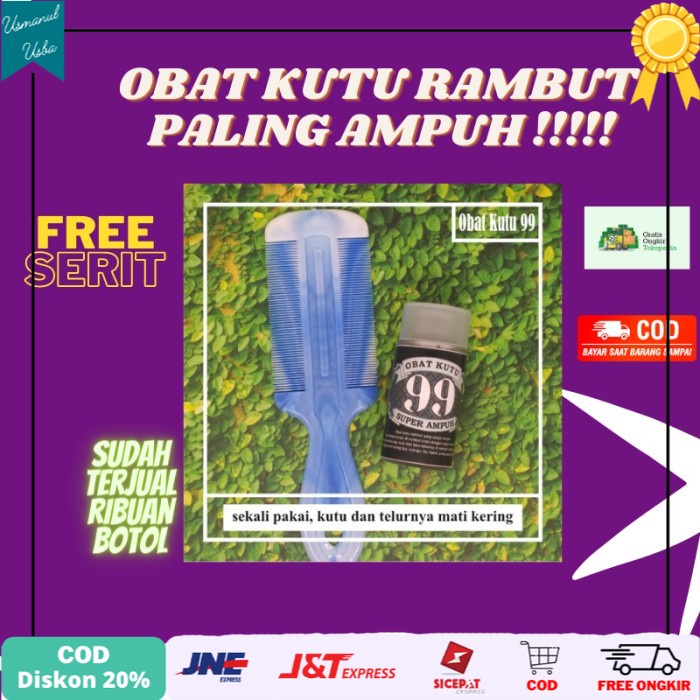 

◾COD◾ obat pembasmi kutu rambut tumbonan beserta telurnya