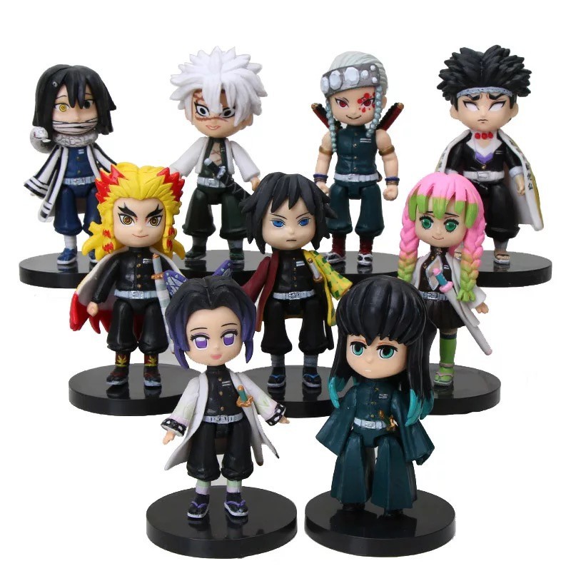 SET ACTION FIGURE KIMETSU NO YAIBA DEMON SLAYER RENGOKU GIYUU