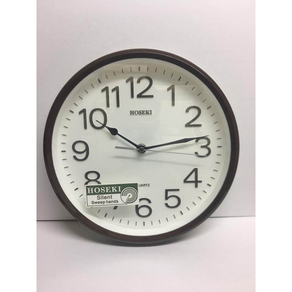 Jam Dinding / Wall Clock Lingkaran / Bulat Minimalis / Elegan - Hoseki H9141