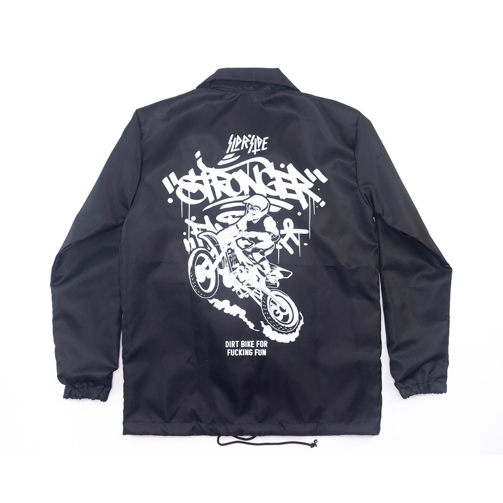 Soldierside Windbreaker / Coach Jacket DirtBike Hitam 117