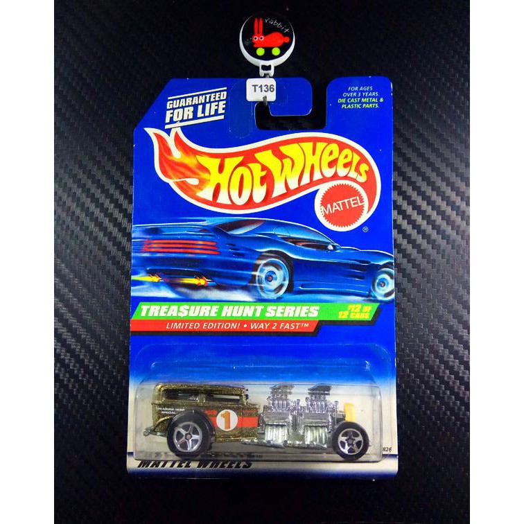 T-136 Hot Wheels Treasure Hunt Way 2 Fast Ban Plastik Murah