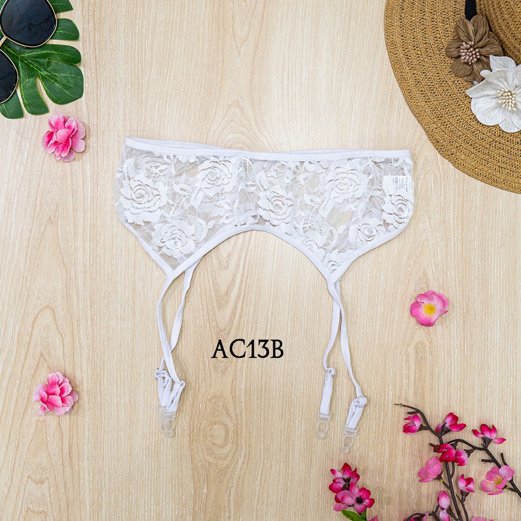 [PRODUK TERLARIS] GARTER BELT SUSPENDER AKSESOSRIS LINGERIE PUTIH AC13B