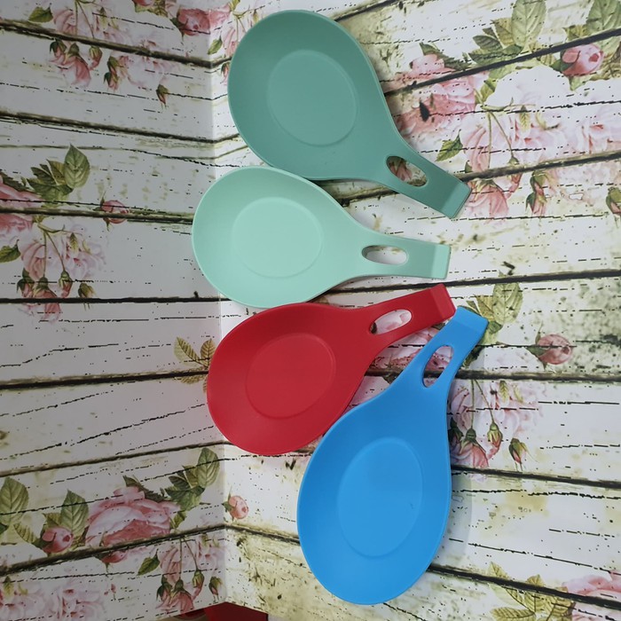 alas sutil silicone /tatakan centong sodet / spatula/ ladle silicone pad