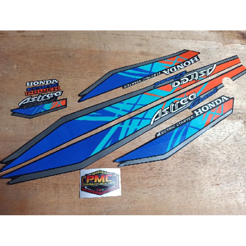 Striping Sticker astrea grand bulus tahun 93 94 limited edition